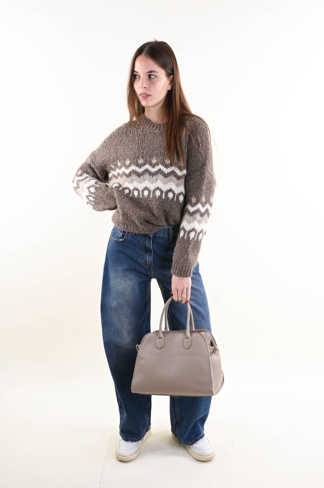 Maglione Morbido Strutturato Street One Da Donna, Scollo Rotondo, Maniche Lunghe, Taglie Dalla 36 Alla 44