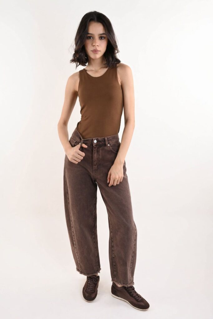 PANTALONI BALLOON ACID WASH 