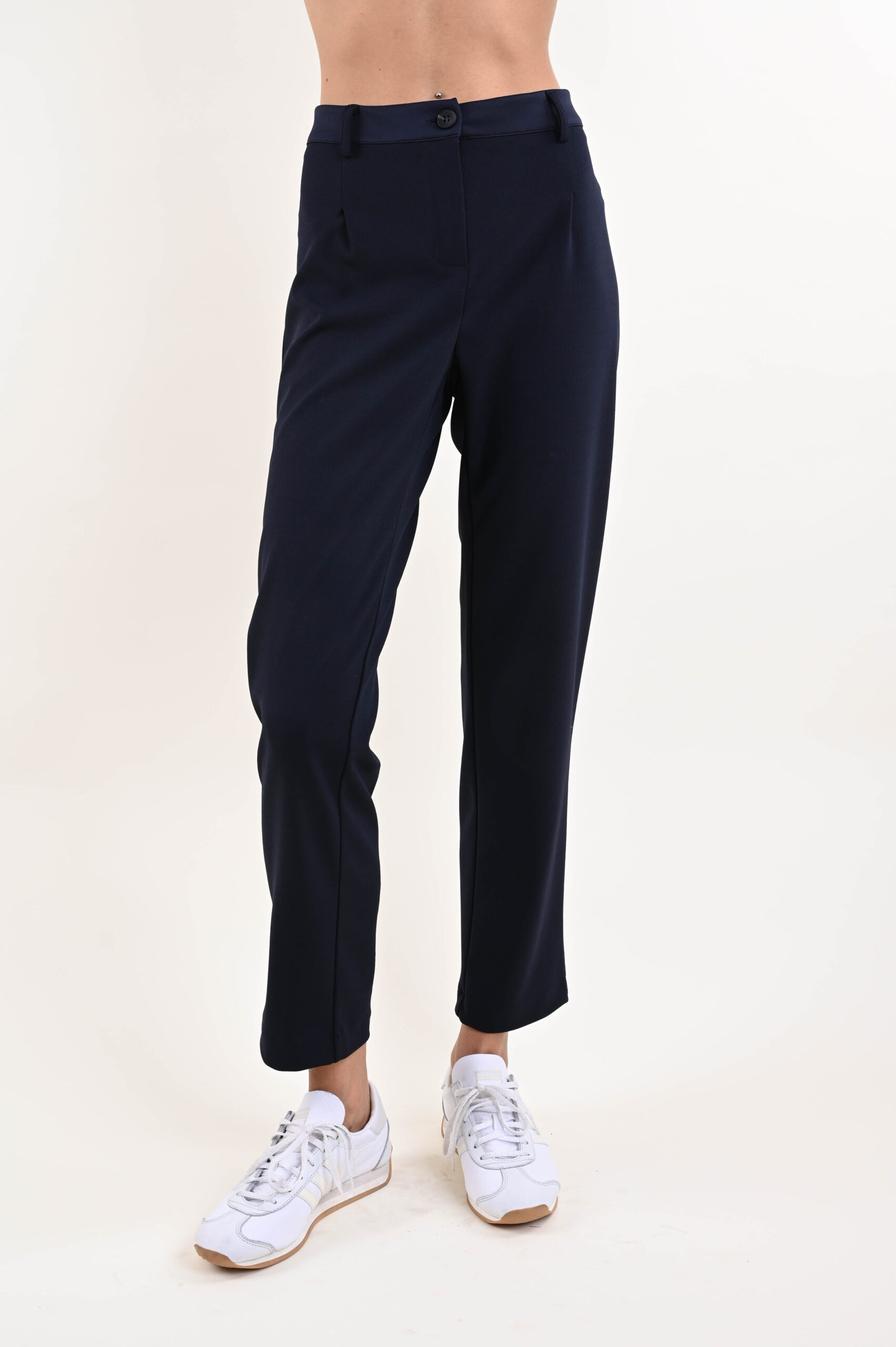 AM913-06_BLU PANTALONI A SIGARETTA DA COMPLETO IN TESSUTO STRETCH - Blue, M