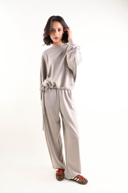 PANTALONI MORBIDI A PALAZZO SPORT