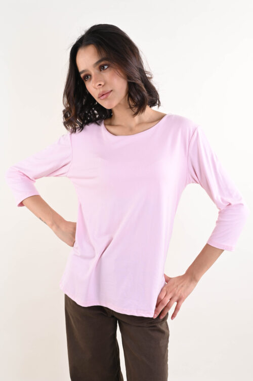 Alternative view of MAGLIA MANICA TRE QUARTI