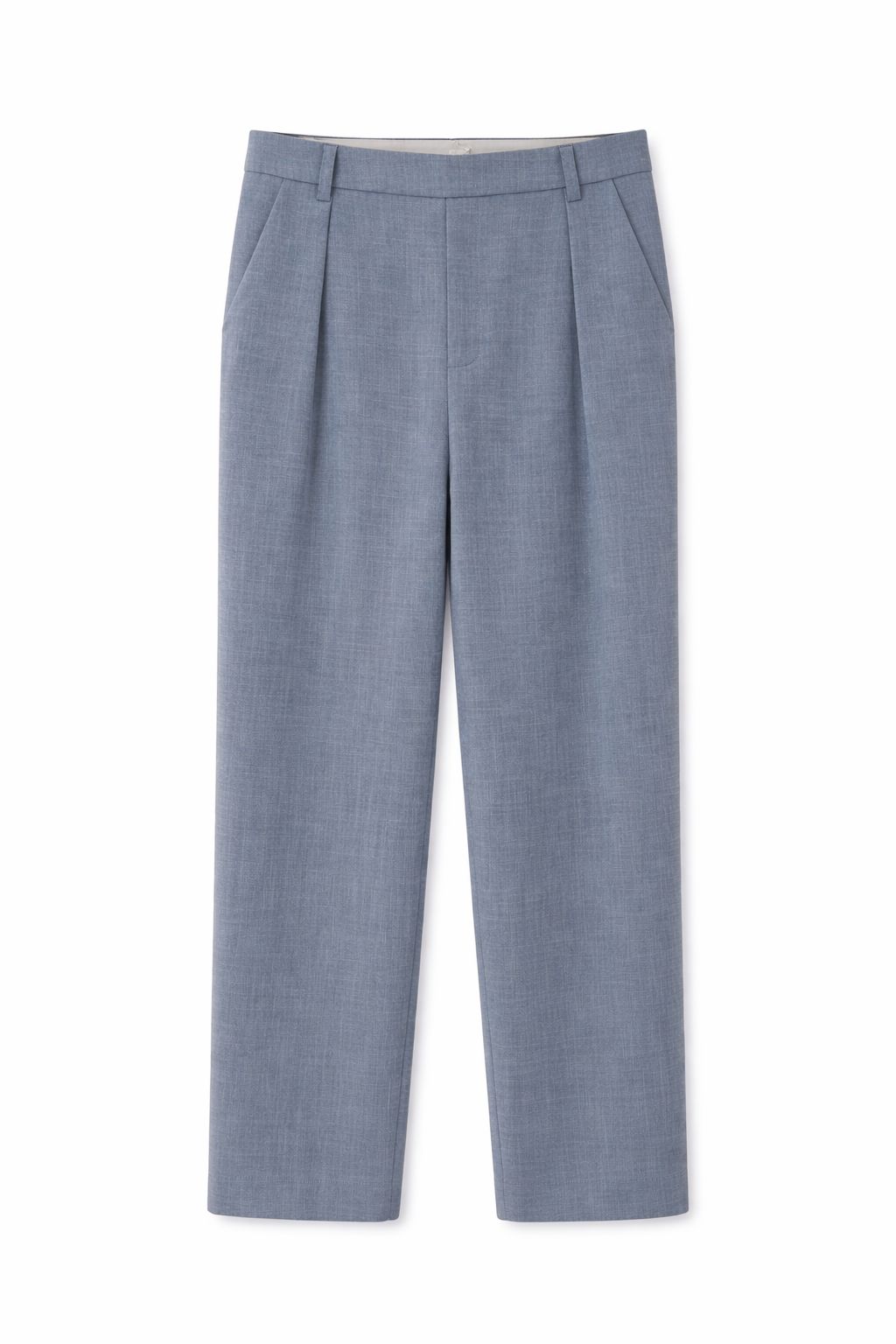 ChatGPT Image 3 mar 2026, 13_35_02 PANTALONI A GAMBA DRITTA CON PINCES - Azzurro polvere, S