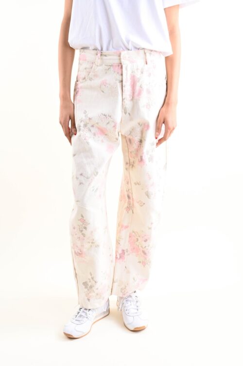 PANTALONI CON STAMPA FLOREALE