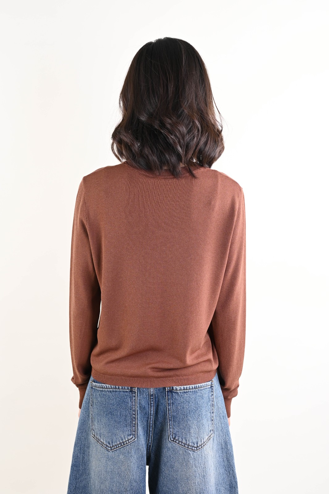 CARDIGAN GIROCOLLO CON CHIUSURA A BOTTONI - Image 3