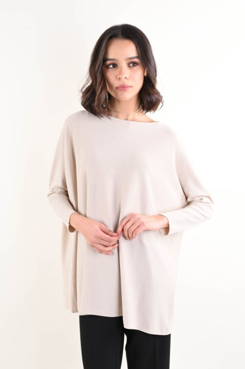 MAGLIA A MANICHE LUNGHE OVERSIZE