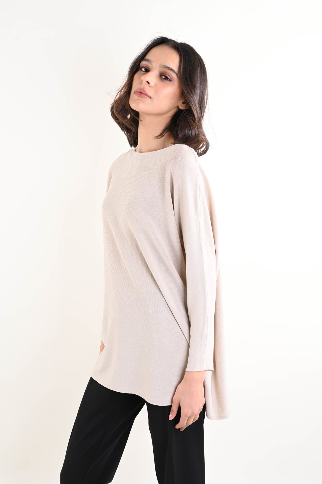 MAGLIA A MANICHE LUNGHE OVERSIZE - Image 2