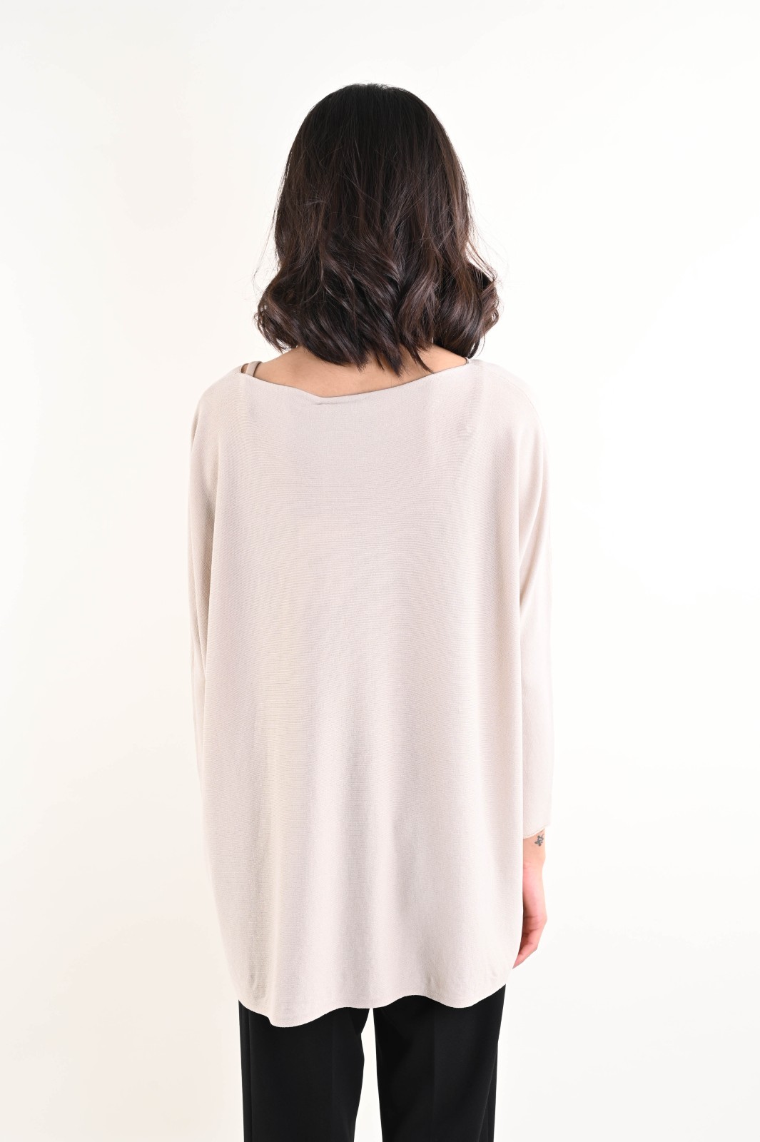 MAGLIA A MANICHE LUNGHE OVERSIZE - Image 3