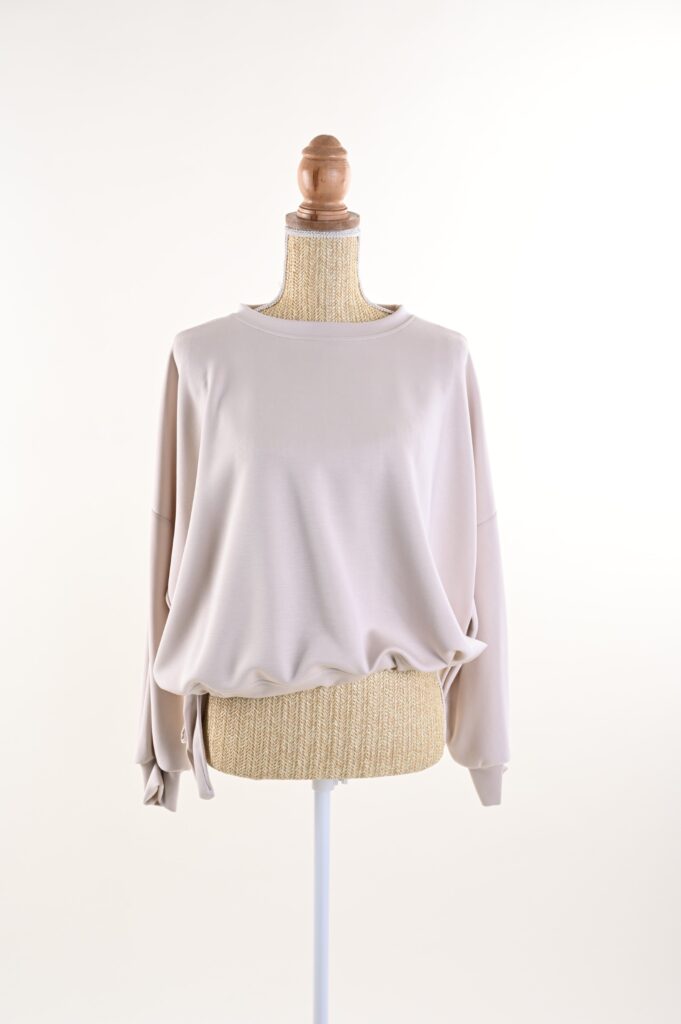 FELPA CON ELASTICO SUL FONDO E FIOCCO SPORT - Burro, TU 