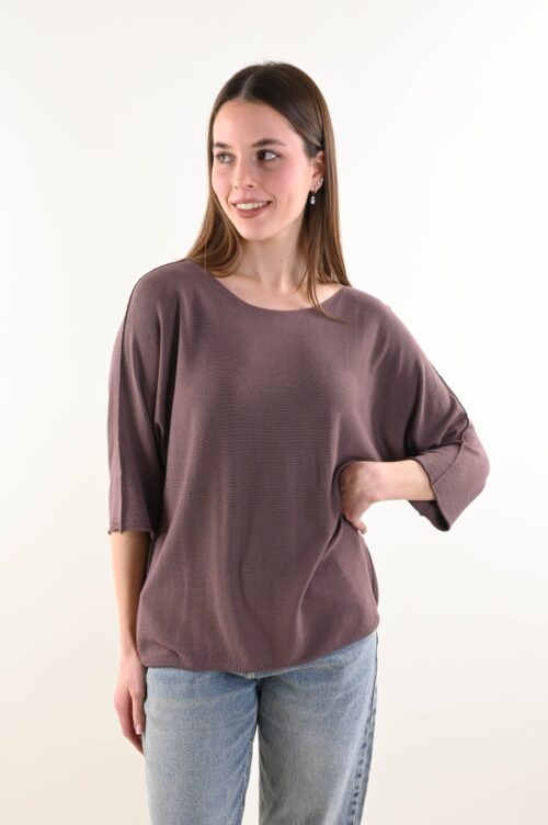 MAGLIA LEGGERA A MEZZE MANICHE