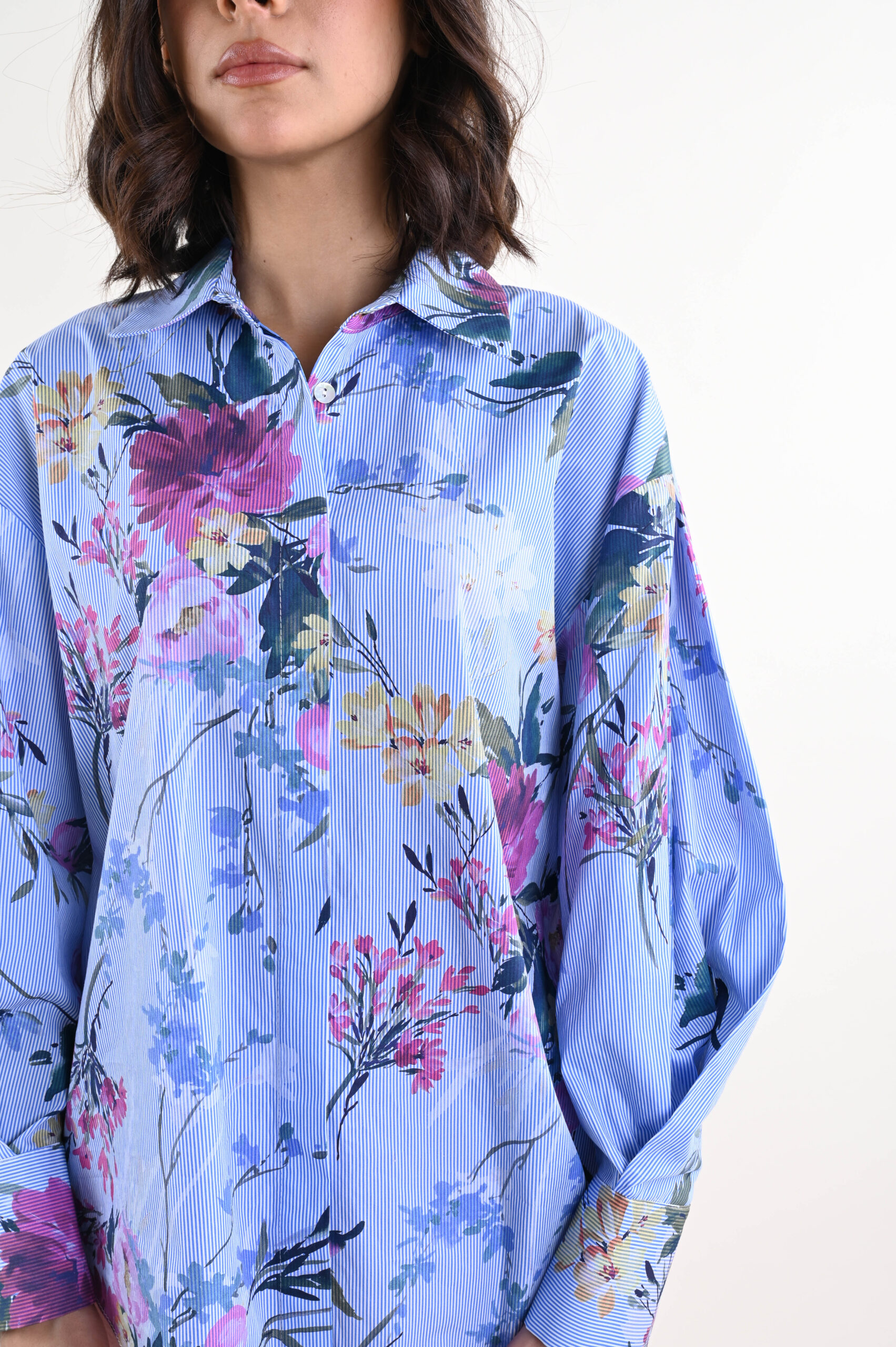 CAMICIA DONNA STAMPA FLOREALE - immagine 4