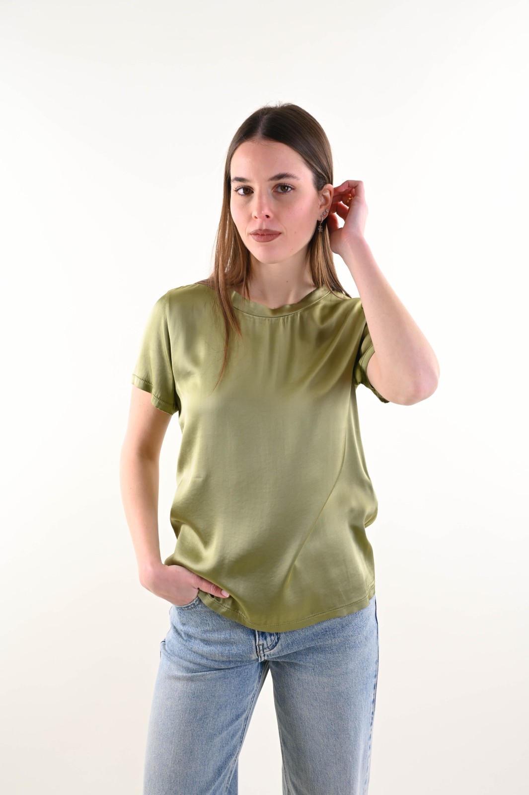 FLG128B-06_FELCE T-SHIRT SATIN - Felce, XL