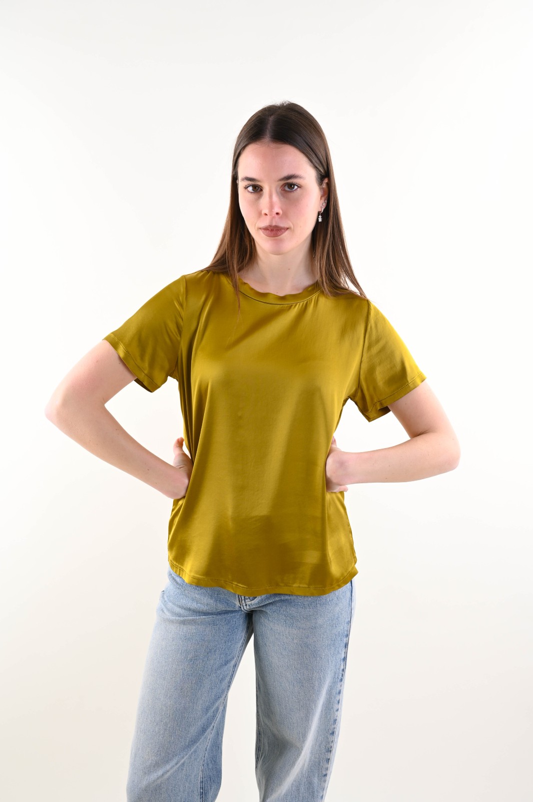 FLG128B-06_OLIO T-SHIRT SATIN - Olio, M