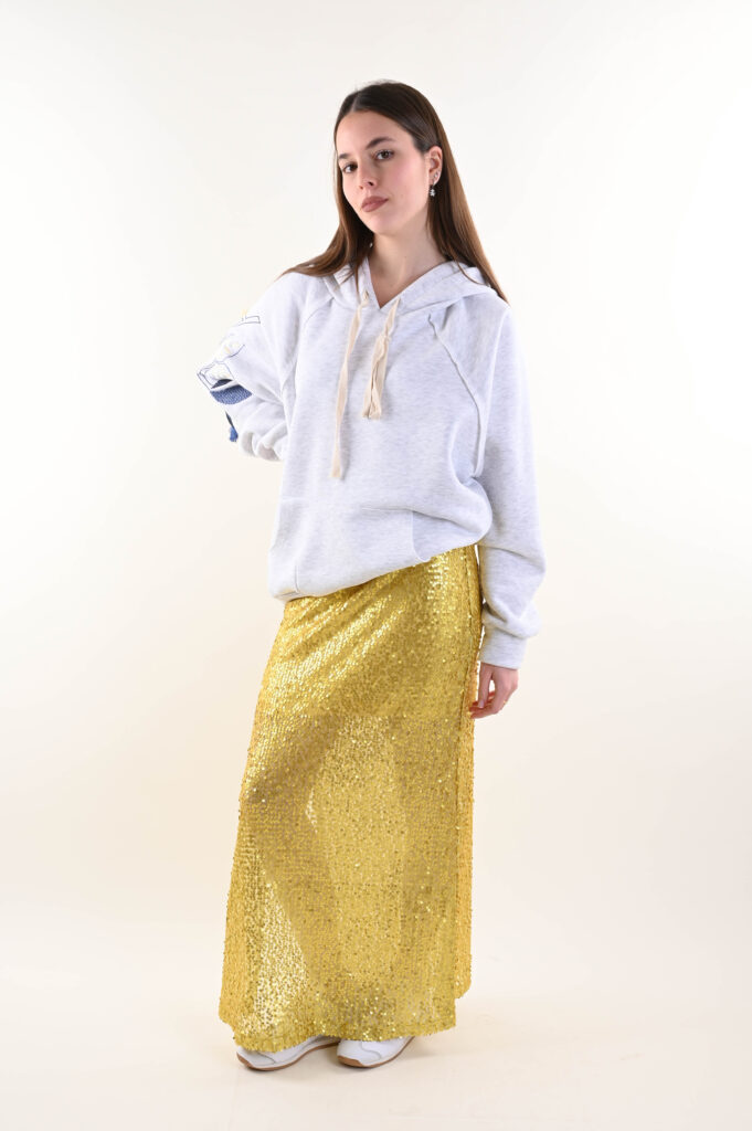 GONNA LUNGA IN PAILLETTES 