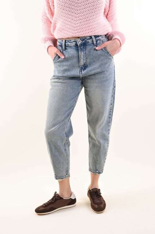 Alternative view of JEANS CARROT FIT EFFETTO VINTAGE