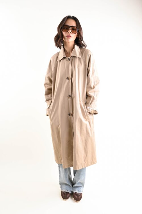 Alternative view of TRENCH CON FODERA DECORATA