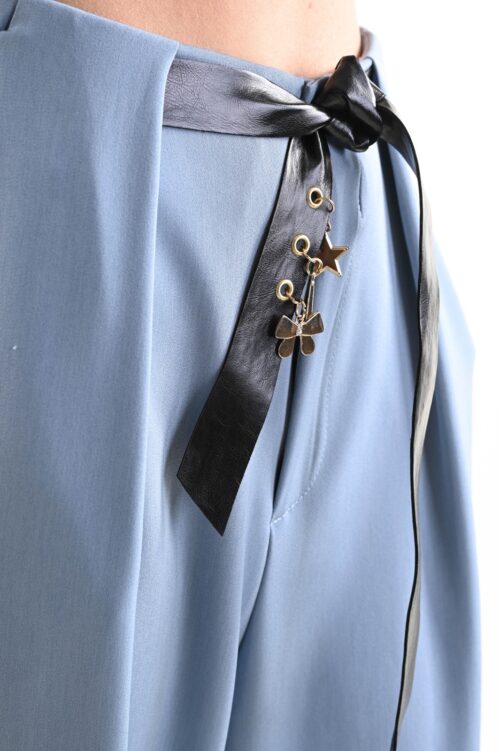 Alternative view of PANTALONI A GAMBA AMPIA CON CINTURA