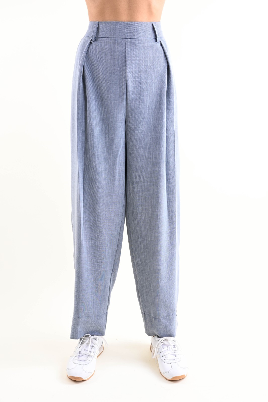 PANTALONI A GAMBA DRITTA CON PINCES - immagine 3