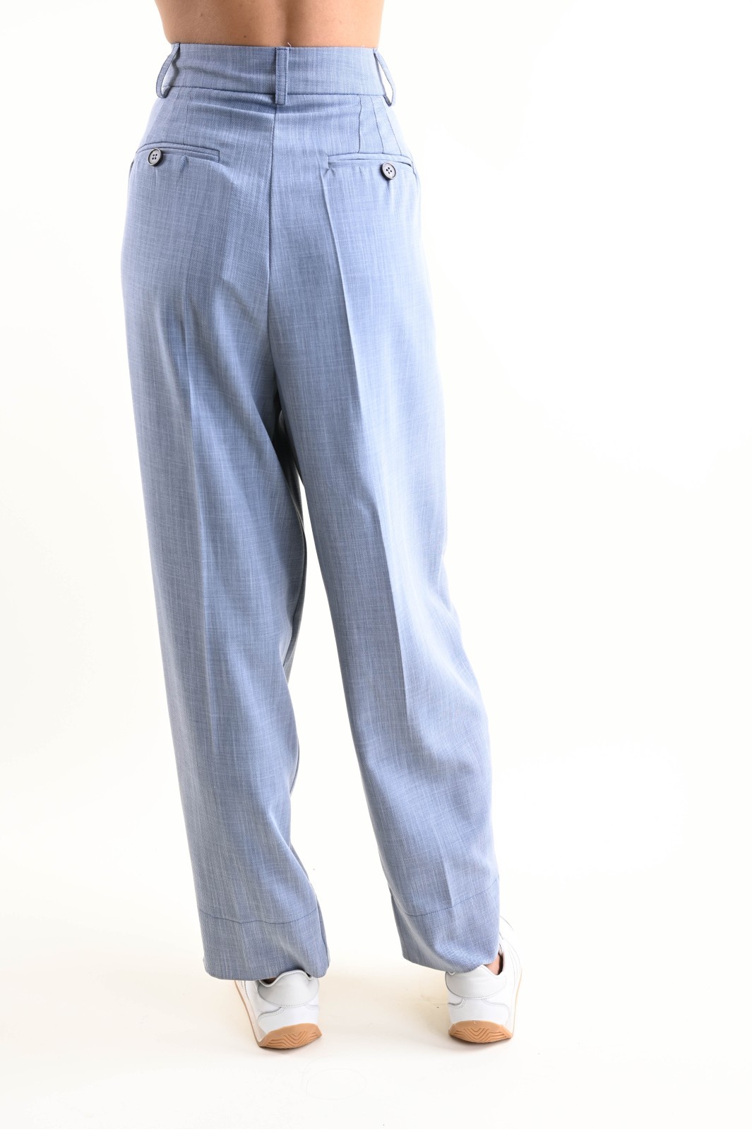 PANTALONI A GAMBA DRITTA CON PINCES - immagine 5