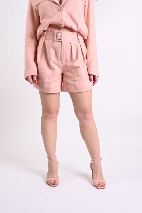 BERMUDA DENIM CON TASCHE FRONTALI