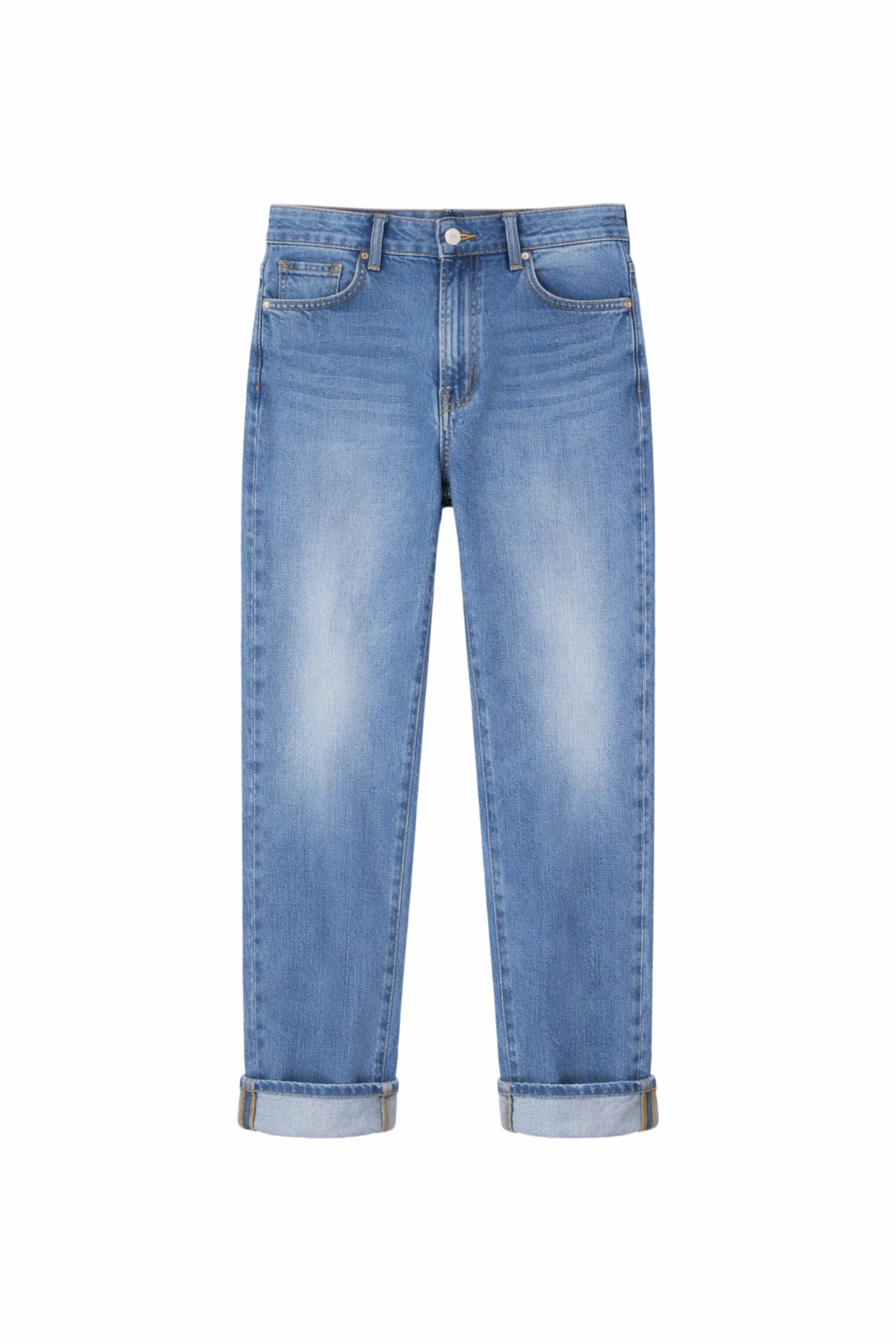 JEANS REGULAR CON RISVOLTO - immagine 2