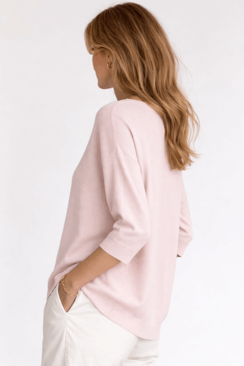 Alternative view of MAGLIA GIROCOLLO CON MANICA A 3/4