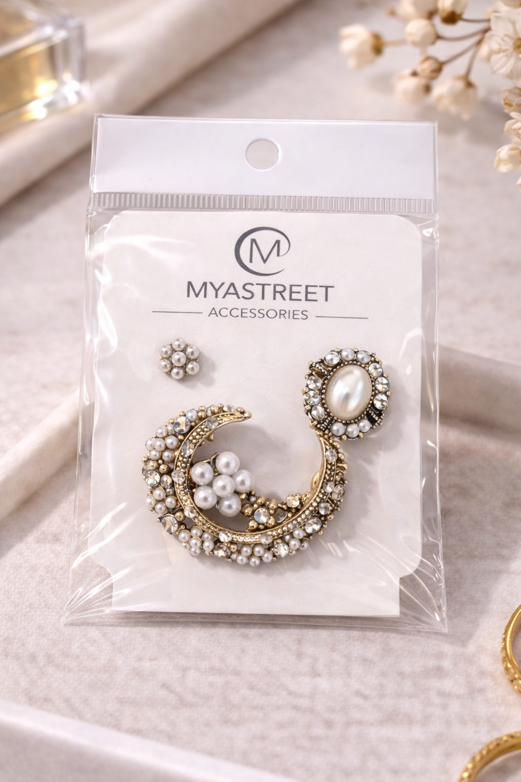 SET 3 SPILLE CON PERLE - immagine 2