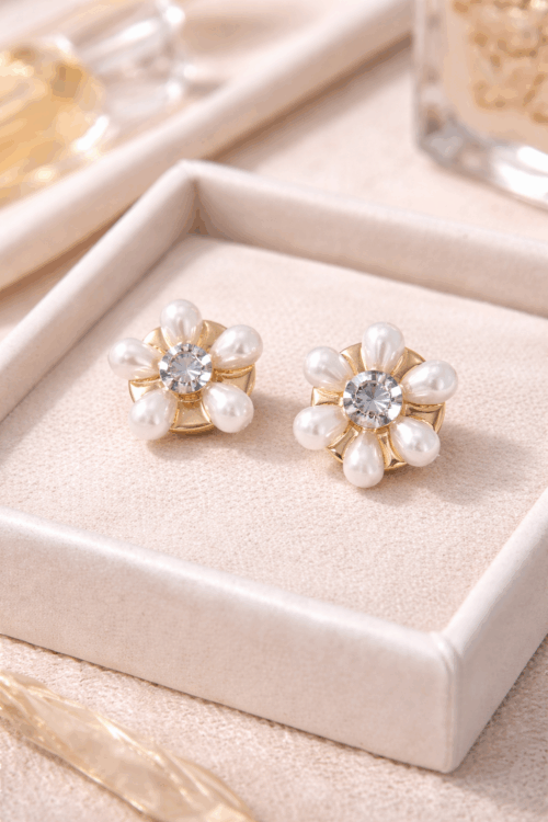 Alternative view of GEMELLI CON PERLE E DIAMANTI PER CAMICIA