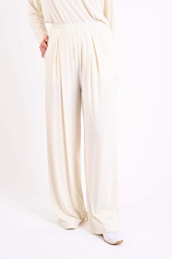 PANTALONI A PALAZZO MORBIDI IN MODAL 