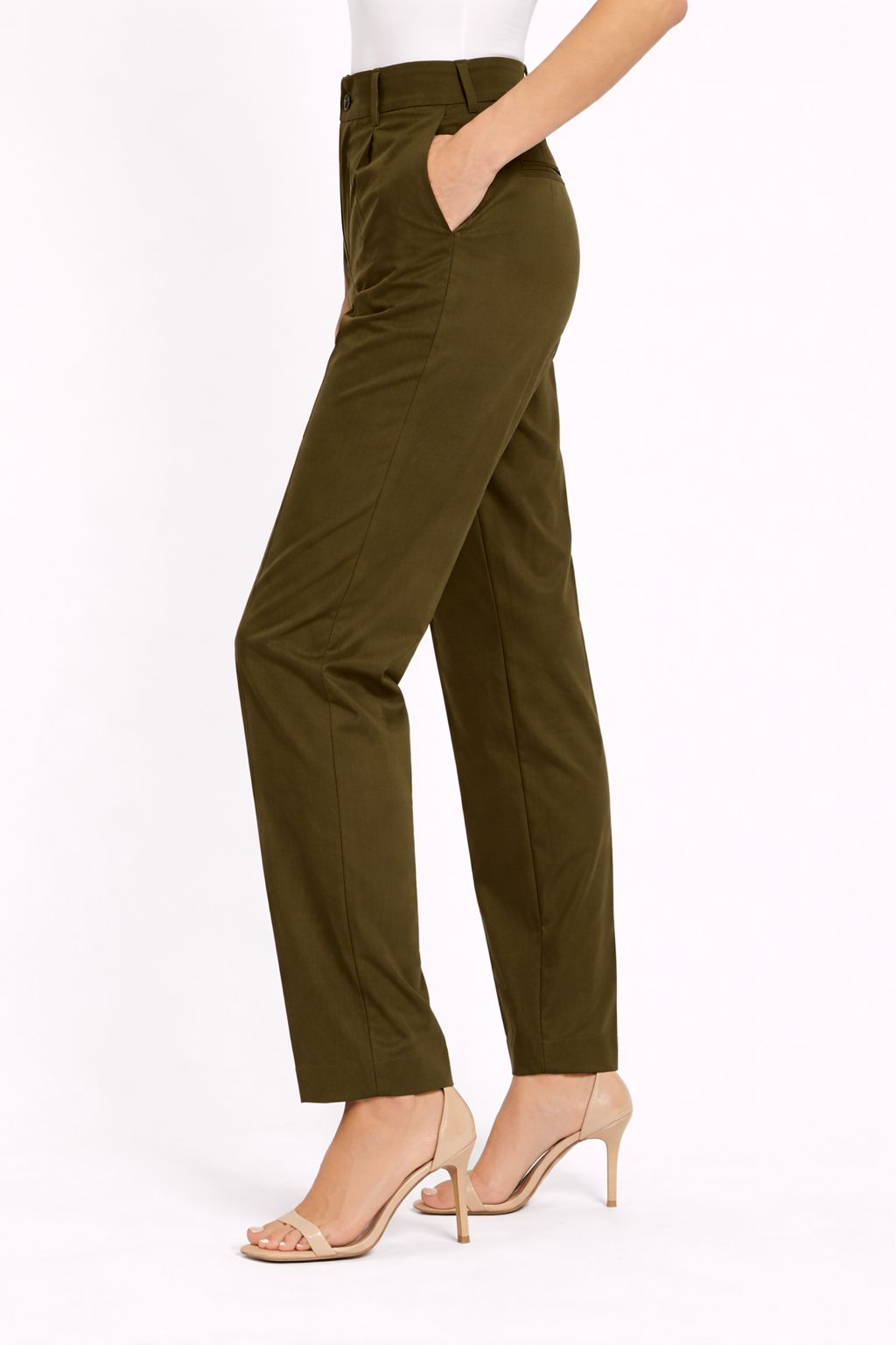 PANTALONI CON FODERA A RIGHE INTERNA - immagine 3