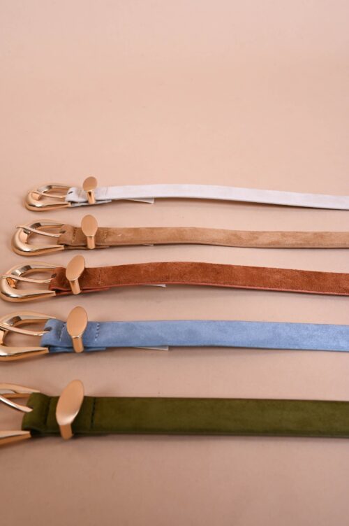 Alternative view of CINTURA SOTTILE CON FIBBIA DORATA