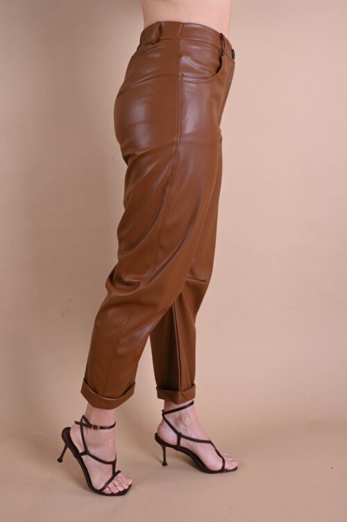 Alternative view of PANTALONI IN ECOPELLE