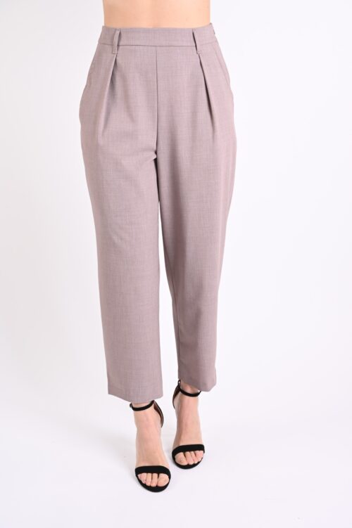 Alternative view of PANTALONI A SIGARETTA CON PINCES E ZIP LATERALE