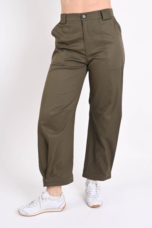 PANTALONI CON FODERA A RIGHE INTERNA