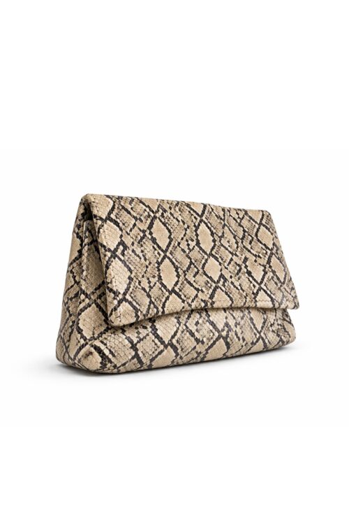 Alternative view of BORSA A MANO A PORTAFOGLIO STAMPA PITONATA