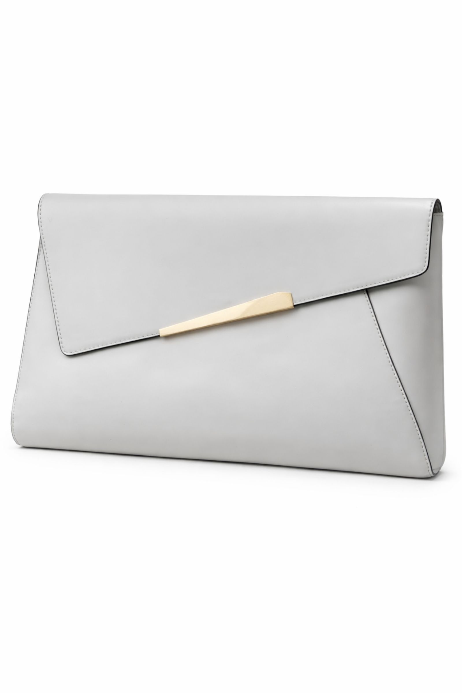 POCHETTE MAXI IN PELLE CON DETTAGLIO METALLICO - immagine 2