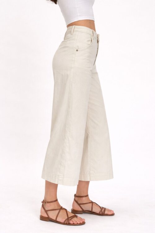 Alternative view of JEANS CULOTTE PANNA