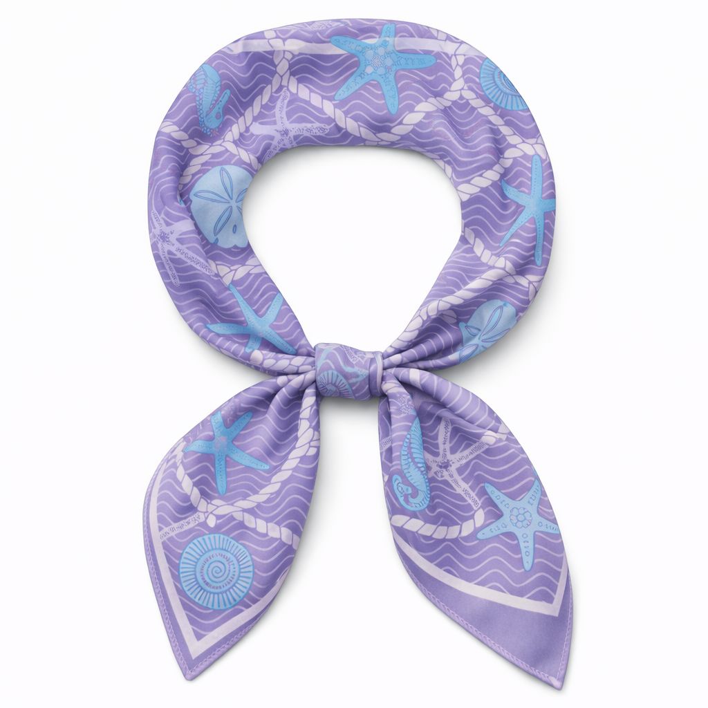 094bd6ba-f9aa-4e7c-b7cc-3043a3dfb7bc FOULARD FANTASIA MARINA - Viola, TU