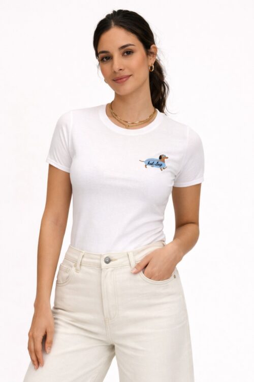 T-SHIRT RICAMO HOT DOG