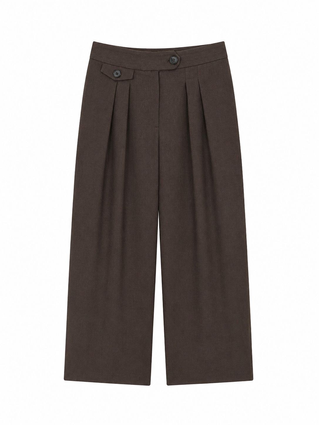 1735d491-69c9-4dab-aebb-a8d35fcc7acf PANTALONE MISTO LINO CON PINCES - Kaffee, XL