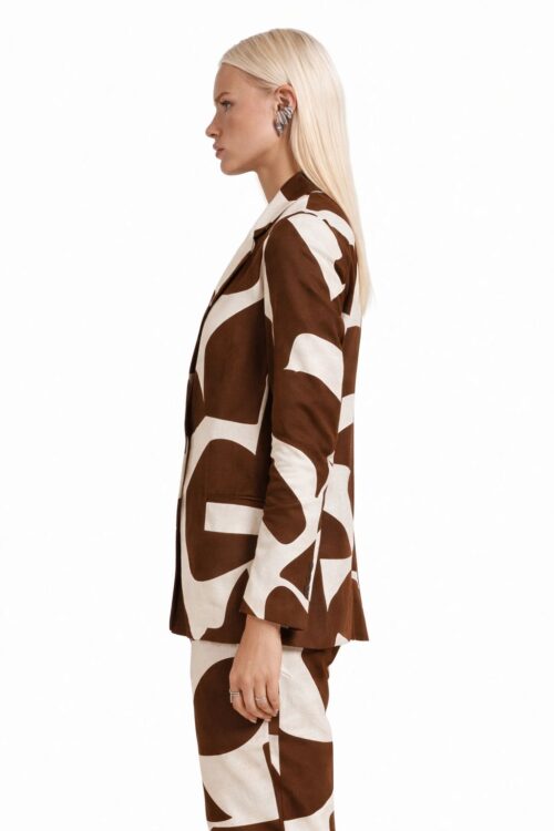 Alternative view of GIACCA LEGGERA FANTASIA ASTRATTA