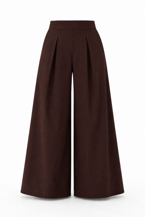 Alternative view of PANTALONI AMPI E FLUIDI CON PINCES