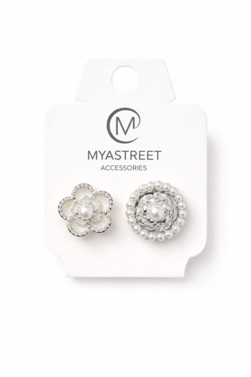 GEMELLI FLOREALI CON PERLE