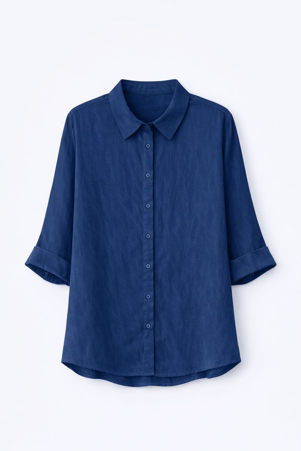 BCO.ed8ef2c8-f15c-4073-9722-53d0fc350c34 CAMICIA OVER IN TENCEL A MANICHE CORTE - Blu, TU