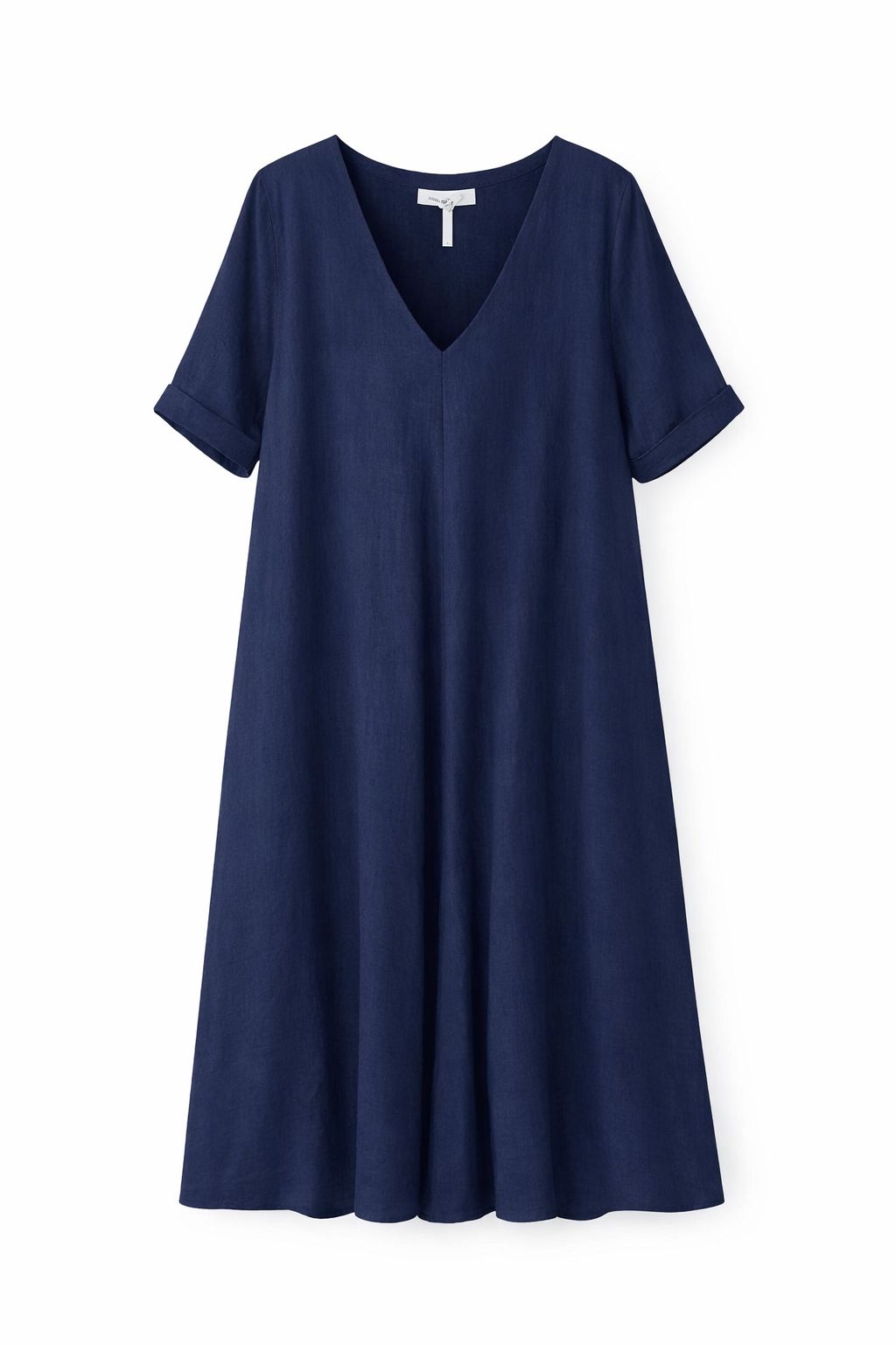 BCO.fff43752-082a-4538-b354-5ac968bd1351 ABITO TUNICA CON SCOLLO A V E MANICHE CORTE - Blu, TU