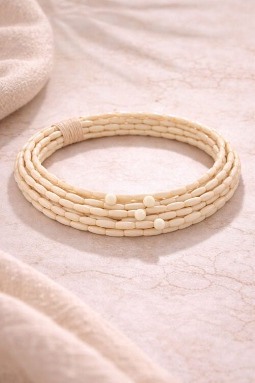 CHOKER CON PERLINE MULTIFILO
