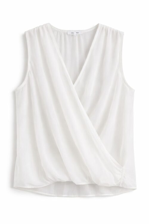 Alternative view of BLUSA SMANICATA CON INCROCIO SUL DAVANTI