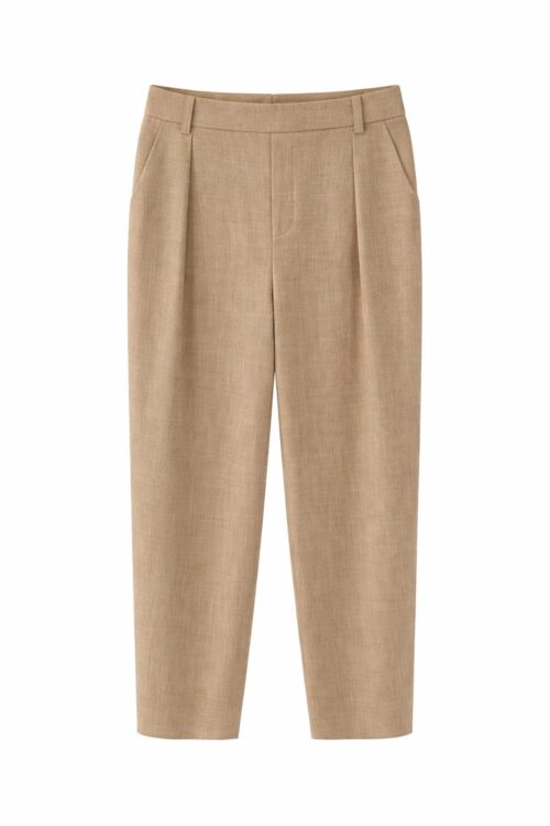 PANTALONI A GAMBA DRITTA CON PINCES