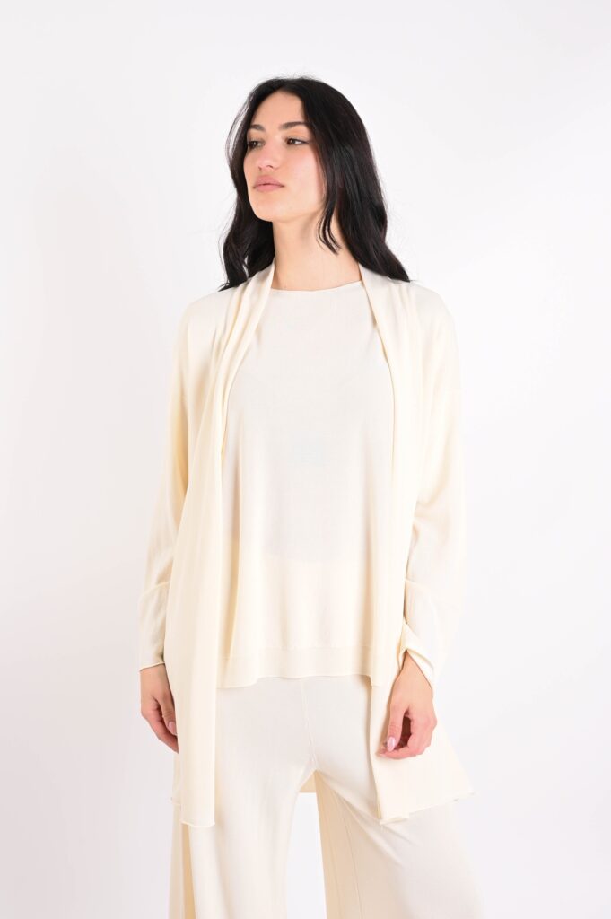CARDIGAN IN MAGLIA - Burro, TU 