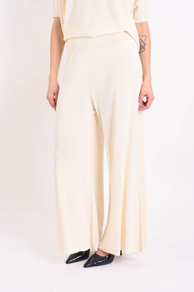 PANTALONI IN MAGLIA - Burro, TU 