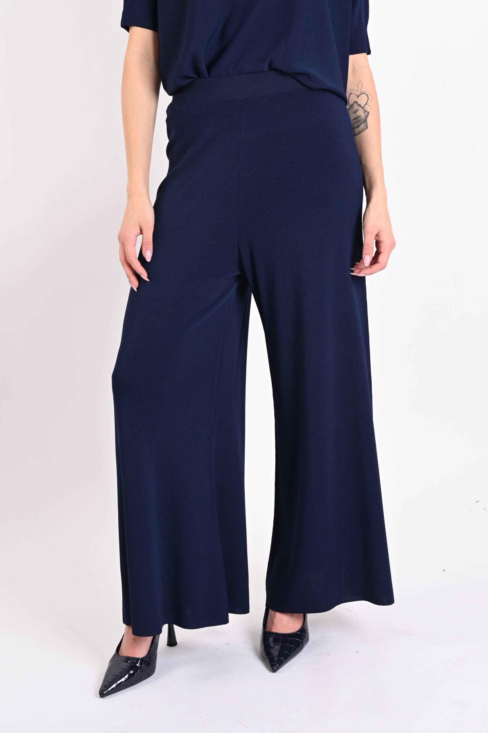 DSC_2368 PANTALONI IN MAGLIA - Blue, TU